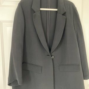 Eileen Fisher black crepe blazer